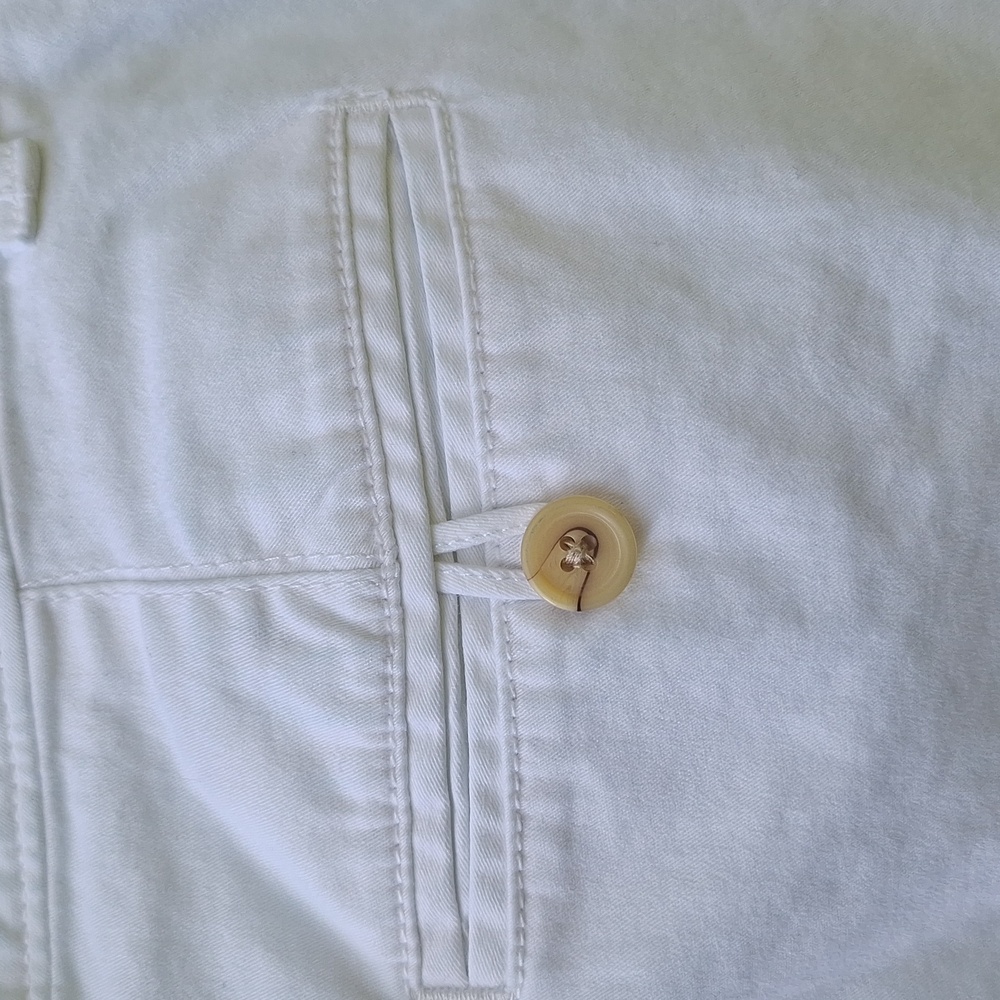 Dockers Womens 8 White Bermuda Shorts WPL-423 Flat Front - Picture 4 of 10